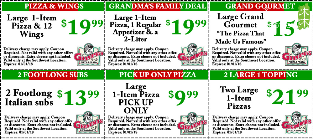 grammas pizza coupons